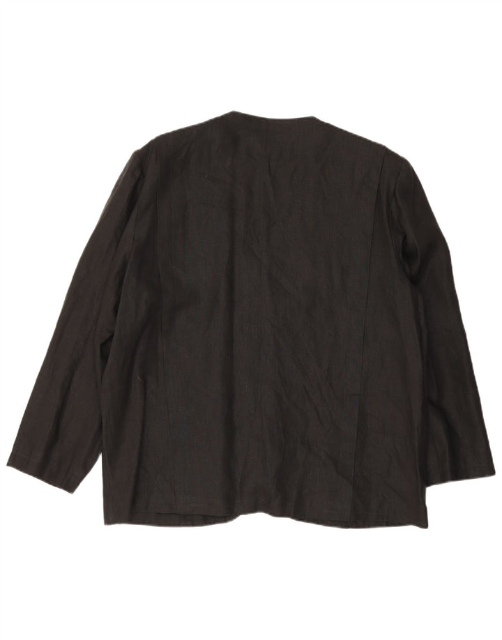 Blazer Vintage pentru femei cu 1 nasture, UK 14, mare, negru
