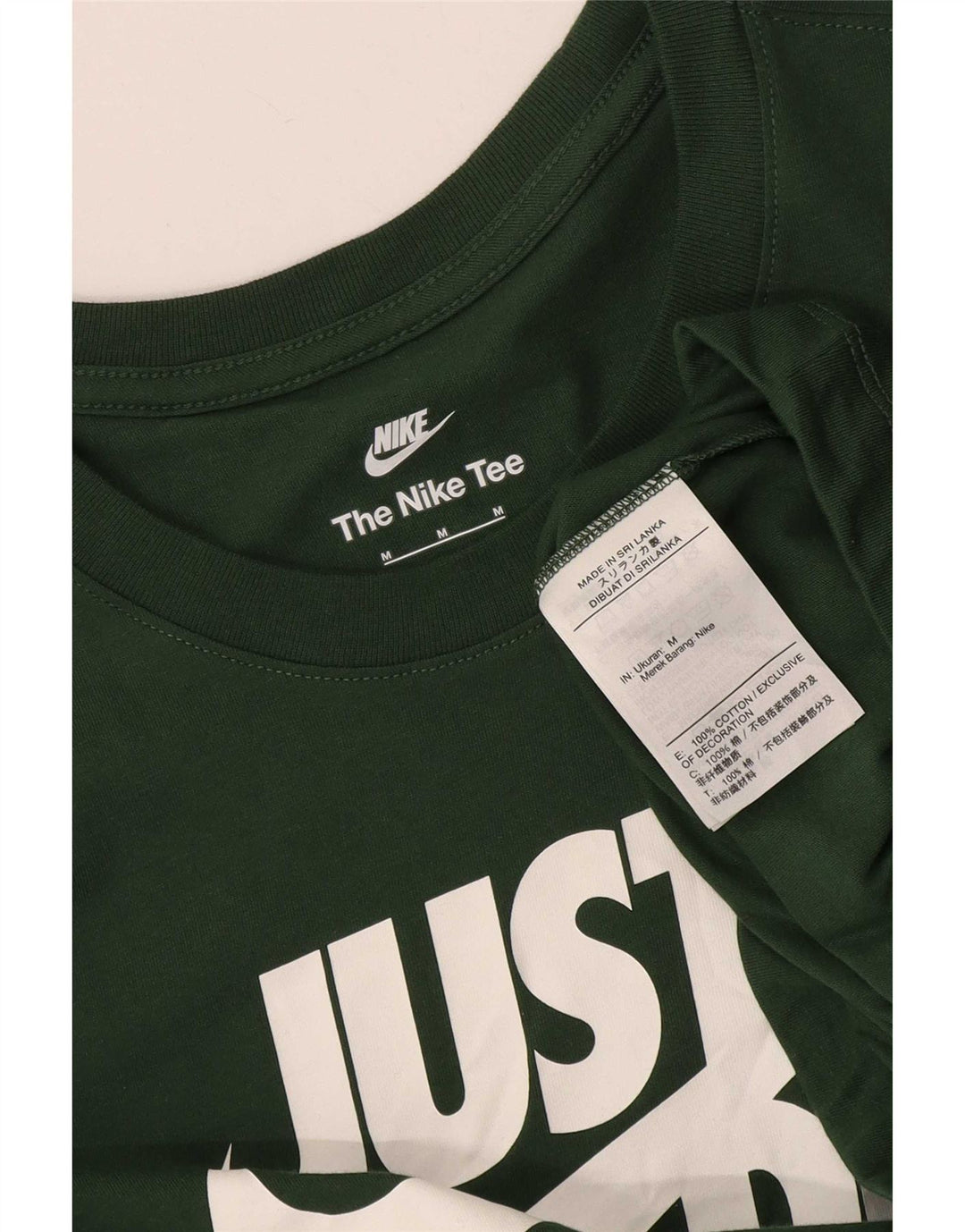 Tricou grafic Nike pentru bărbați Top din bumbac verde mediu