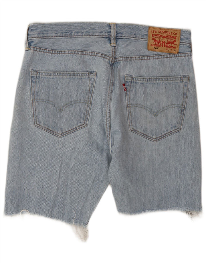 Pantaloni scurți Levi's 501 Denim W31 Medium Blue Bumbac