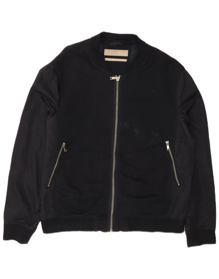 Bomber pentru bărbați Zara UK 42 XL Bleumarin, viscoză