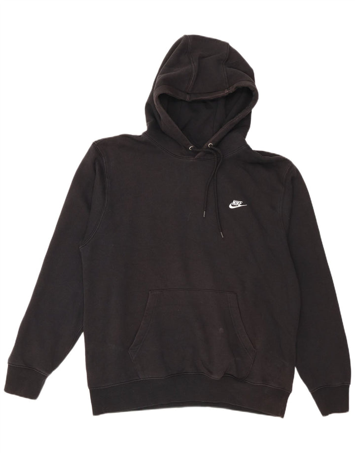 Pulover Nike pentru bărbați, bumbac mare, negru