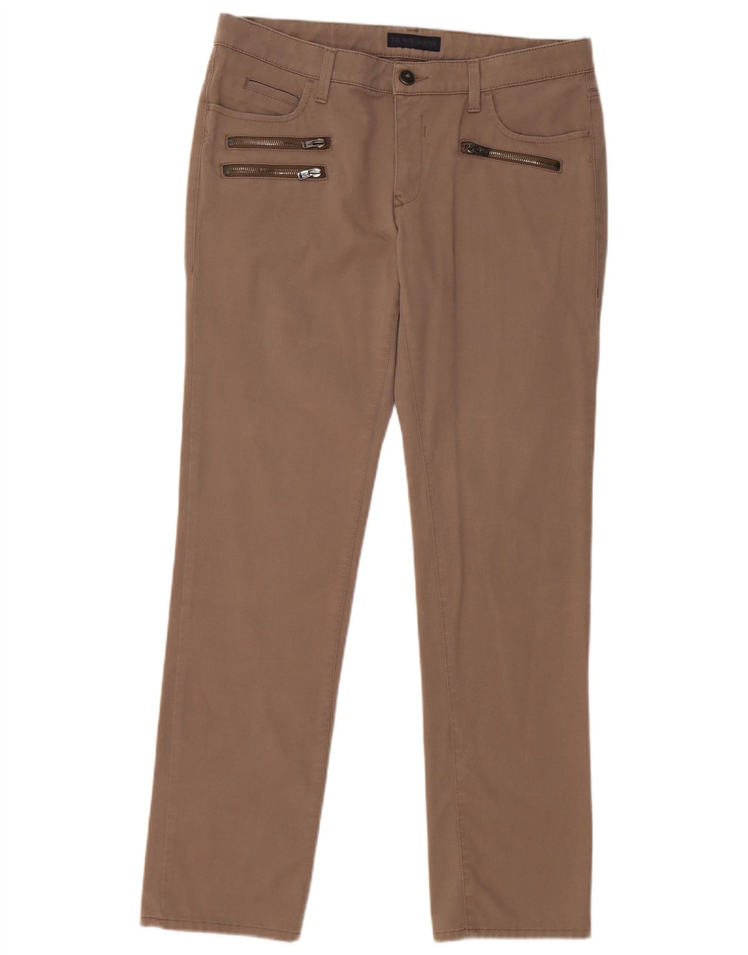 TRUSSARDI Pantaloni slim casual pentru femei W28 L30 bumbac gri