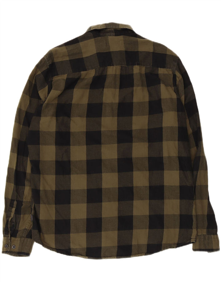 Cămașă de flanel Jack & Jones pentru bărbați, bumbac cu carouri XL kaki