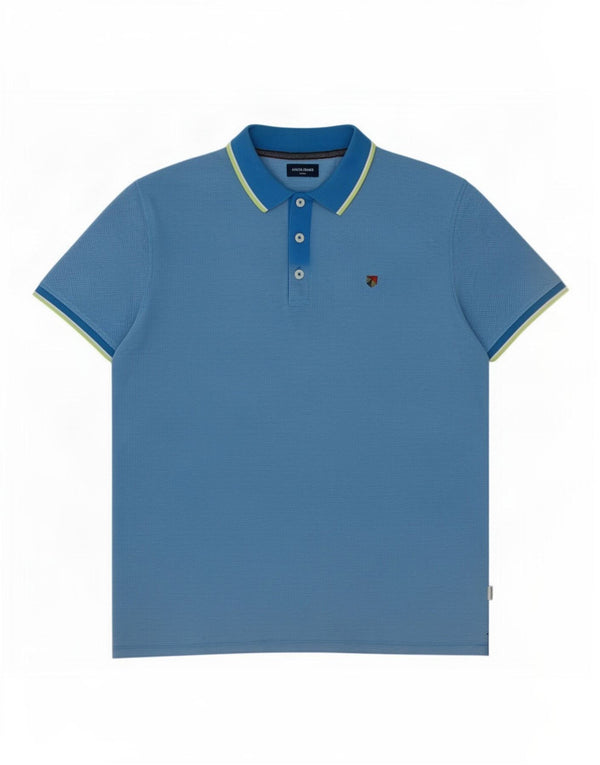 Tricou polo Jack & Jones pentru bărbați XL, bumbac albastru