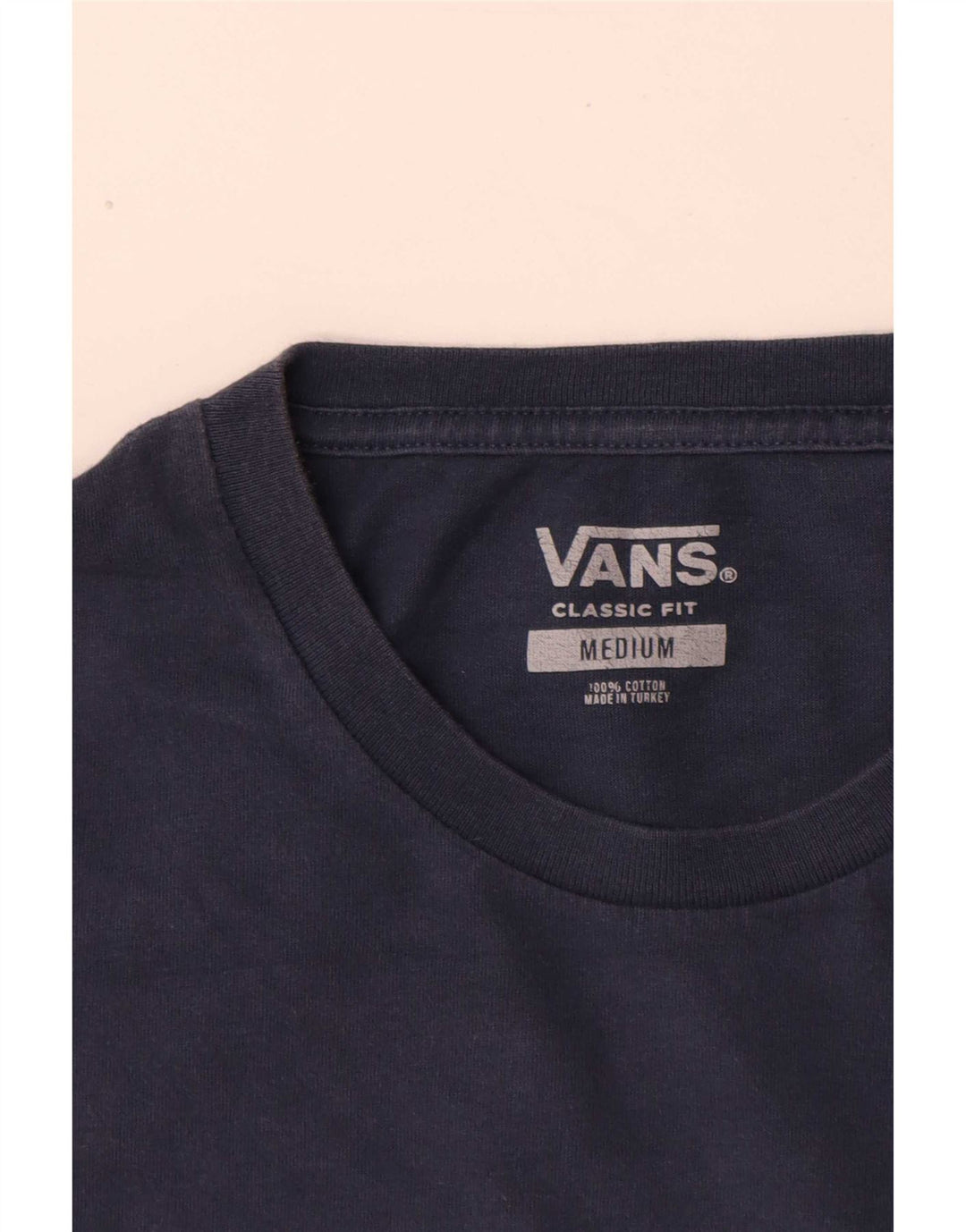 Tricou pentru bărbați Vans Classic Fit Top Medium Blue Colorblock Bumbac