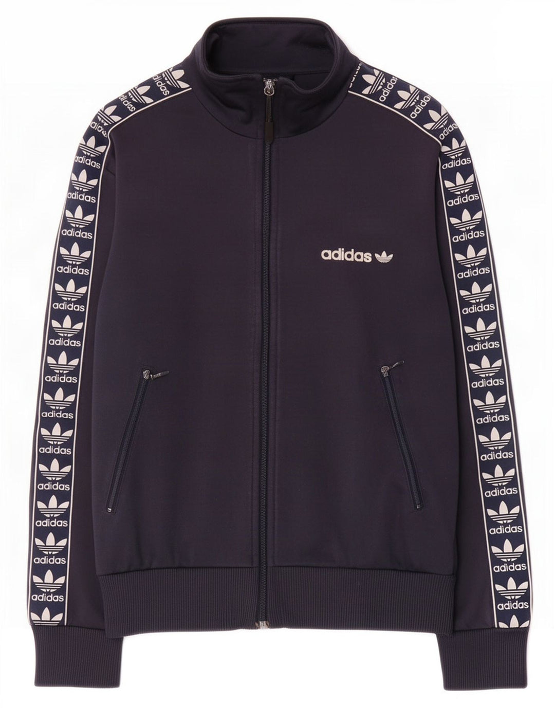 Jachetă de top pentru trening pentru bărbați Adidas XS bleumarin poliester