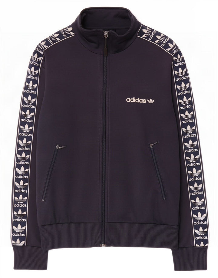 Jachetă de top pentru trening pentru bărbați Adidas XS bleumarin poliester