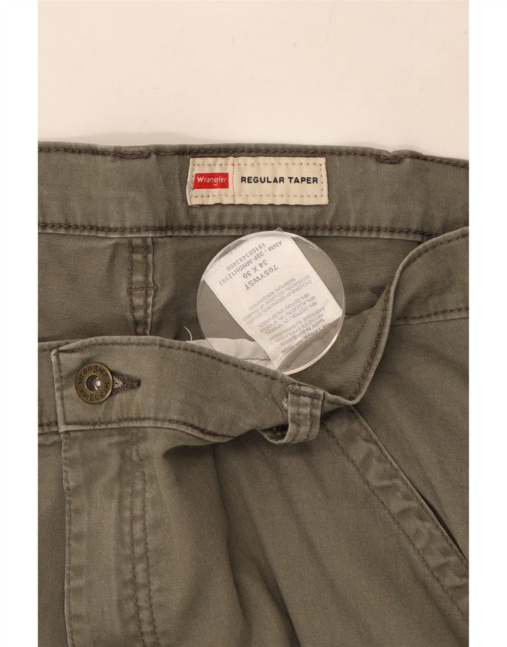 Pantaloni cargo conici pentru bărbați WRANGLER L34 L30 bumbac kaki