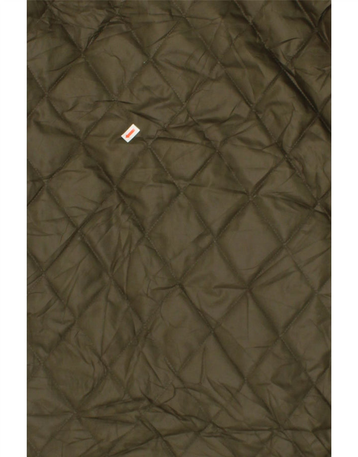 MICHAEL KORS Womens Hooded Overcoat UK 14 Medium Khaki Polyester Vintage Michael Kors and Second-Hand Michael Kors from Messina Hembry 