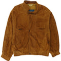 Jachetă Bomber Vintage pentru bărbați din piele intoarsa IT 52 XL Bej