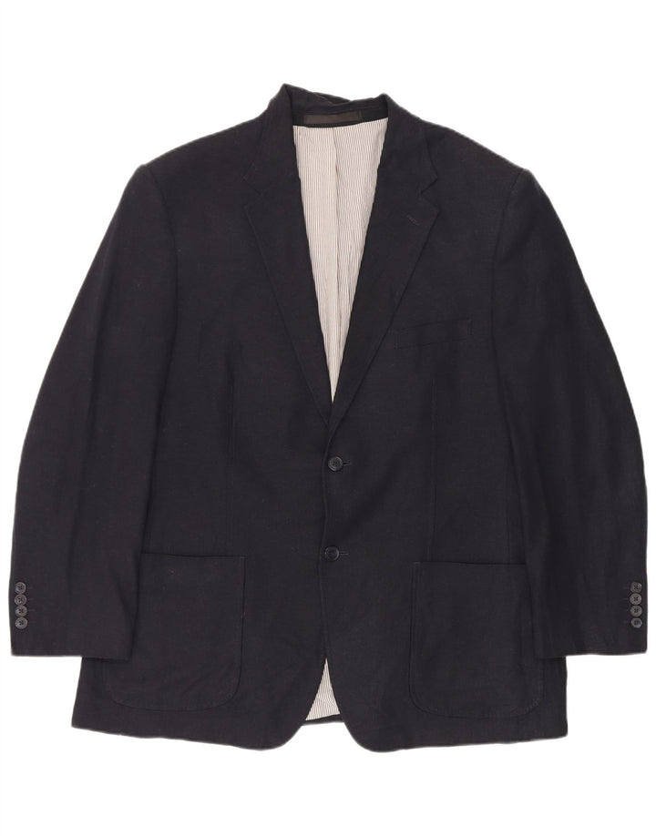 Jachetă pentru bărbați Marks & Spencer, cu 2 nasturi, UK 44 XL, in albastru bleumarin