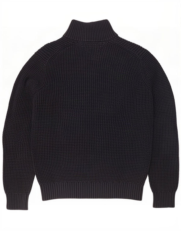 Pulover pentru bărbați Tommy Hilfiger, cu gât cu nasturi, XL, bumbac bleumarin