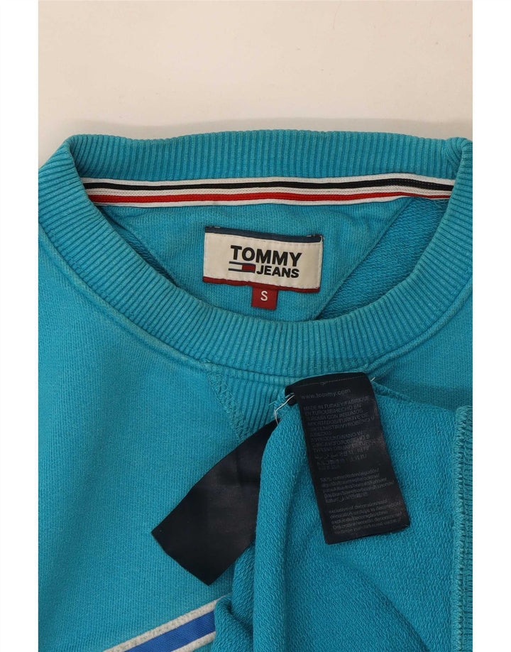 Hanorac grafic pentru bărbați Tommy Hilfiger Pulover mic, albastru, bumbac
