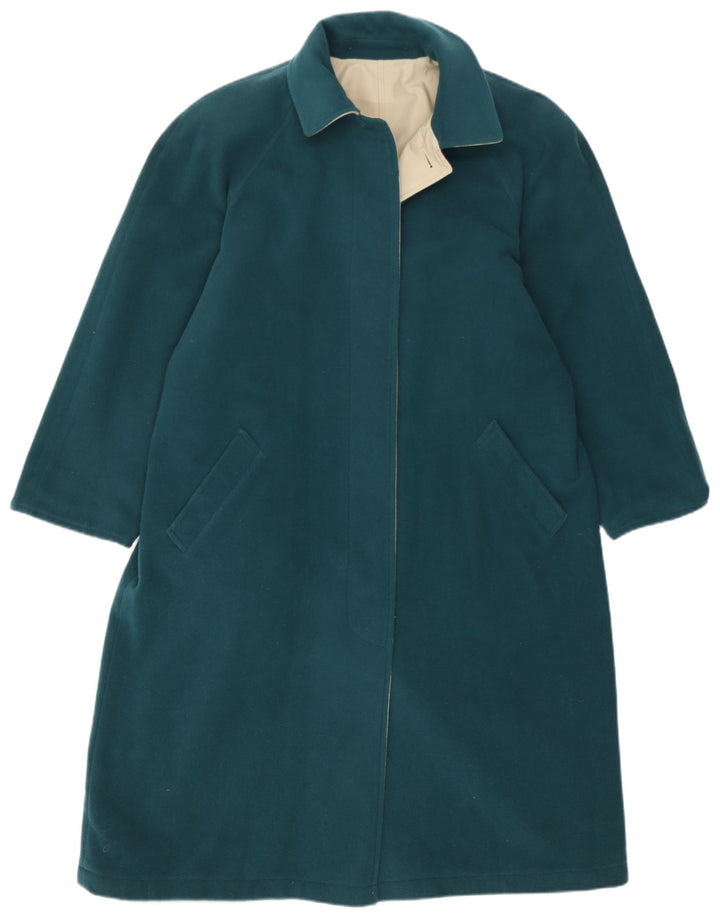 Palton reversibil vintage pentru femei EU 40 Lână verde medie