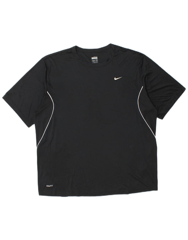 Tricou pentru bărbați Nike Top UK 42/44 Poliester negru mare