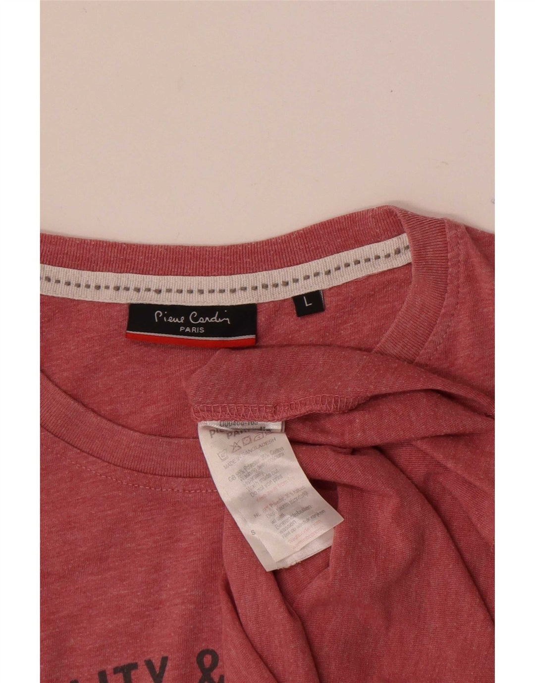Tricou grafic pentru bărbați Pierre Cardin Top mare poliester roz
