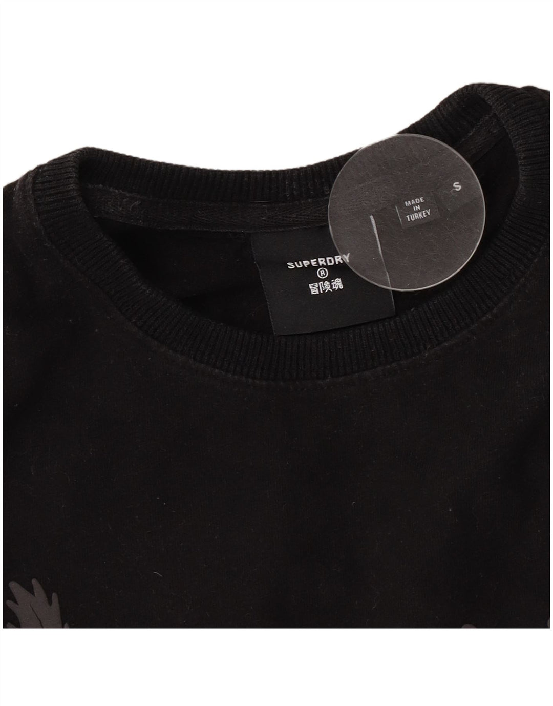 Tricou grafic Superdry pentru bărbați Top mic negru