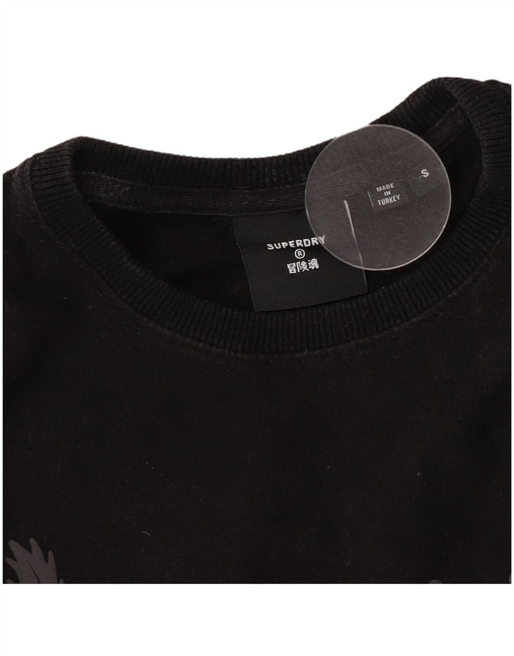 Tricou grafic Superdry pentru bărbați Top mic negru