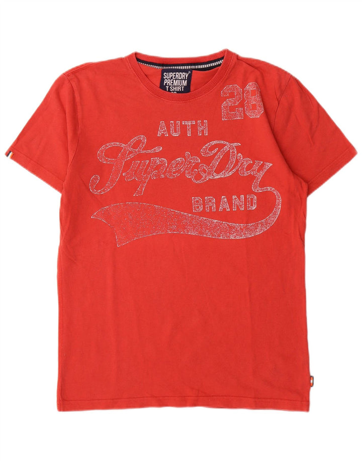 Tricou grafic Superdry pentru bărbați Top mic, roșu, bumbac