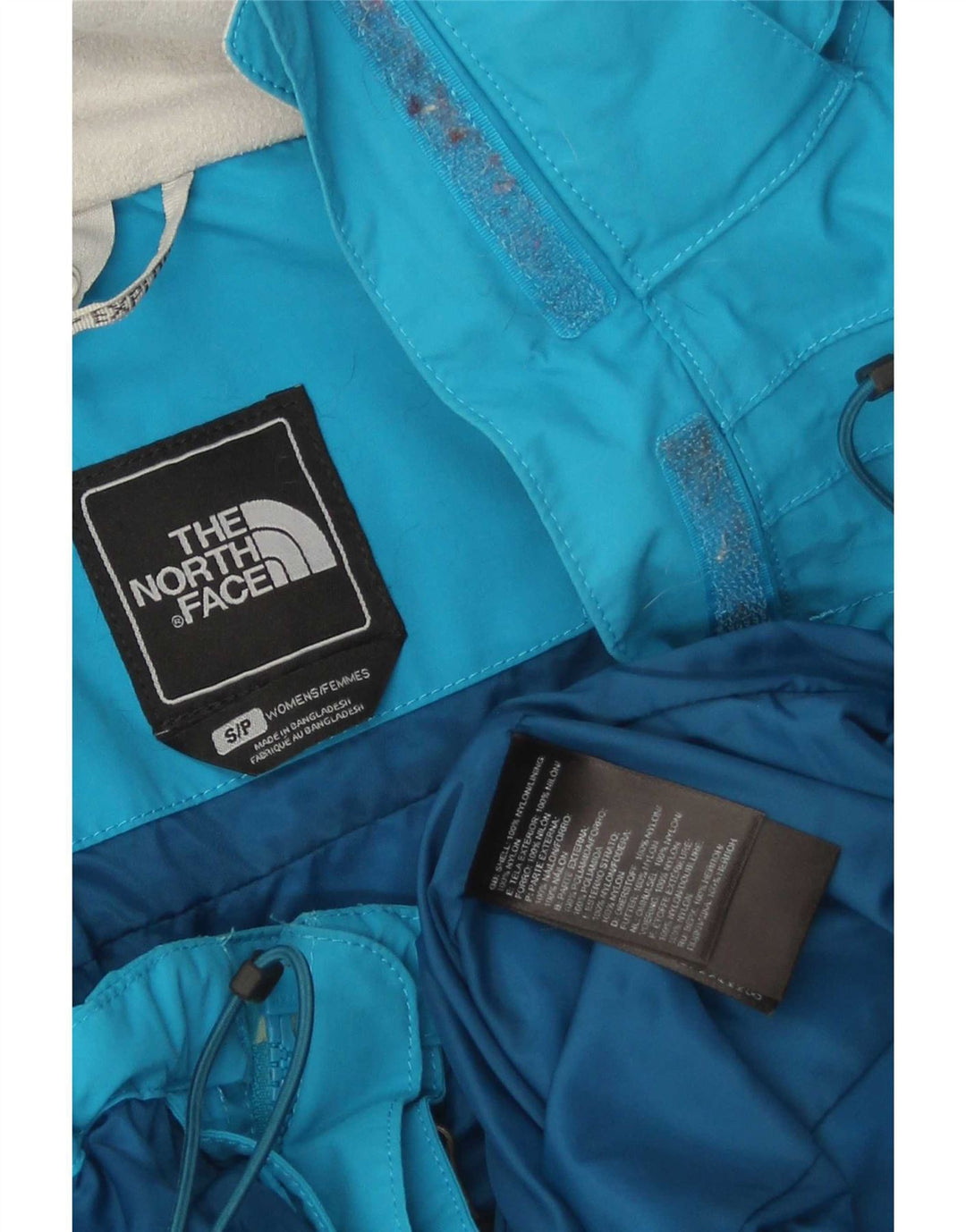 Jachetă de ploaie cu glugă The North Face pentru femei UK 10 Small Blue Nylon