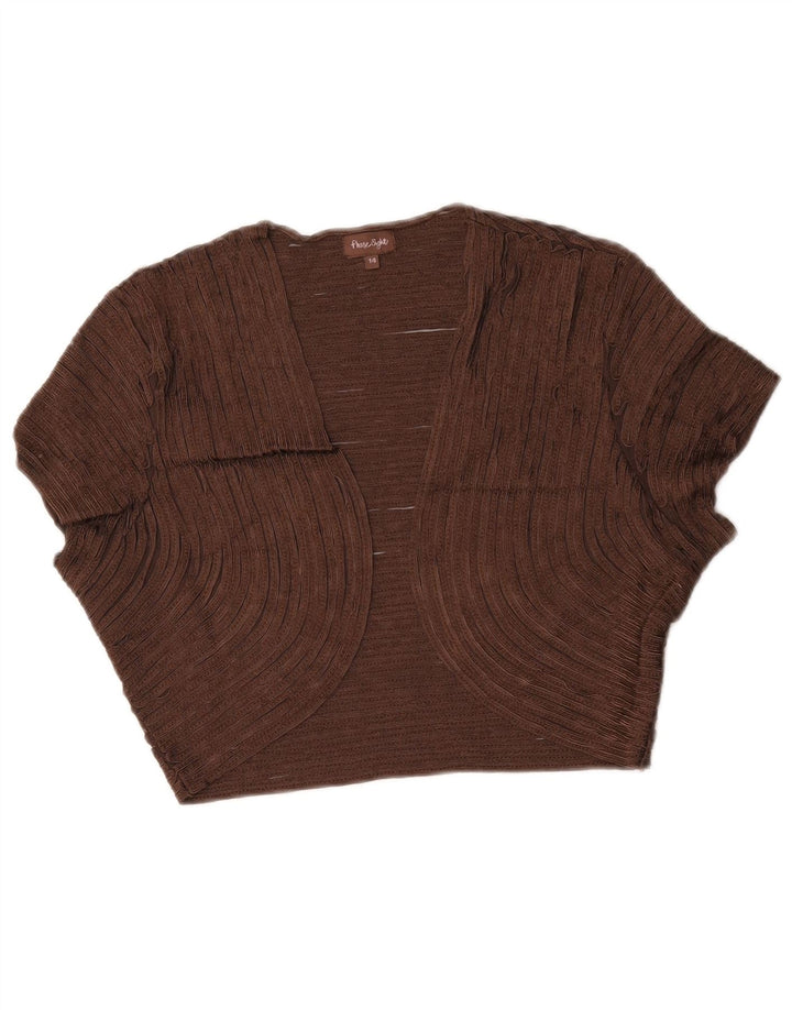 Top Bolero pentru femei Phase Eight UK 14 Medium Brown Nylon