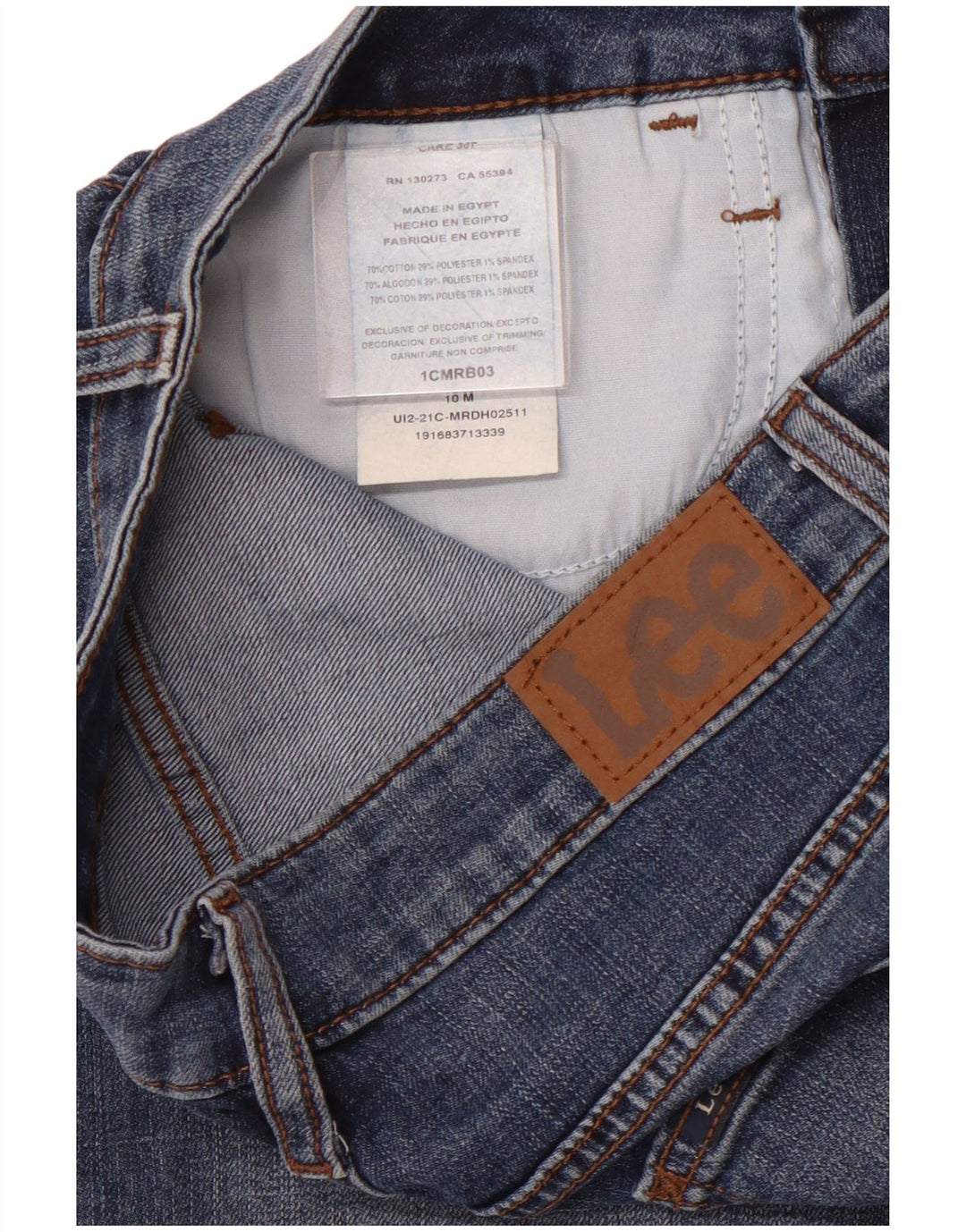 Bermude LEE pentru femei cu talie medie obișnuită, pantaloni scurți din denim US 10 Large W28 Blue