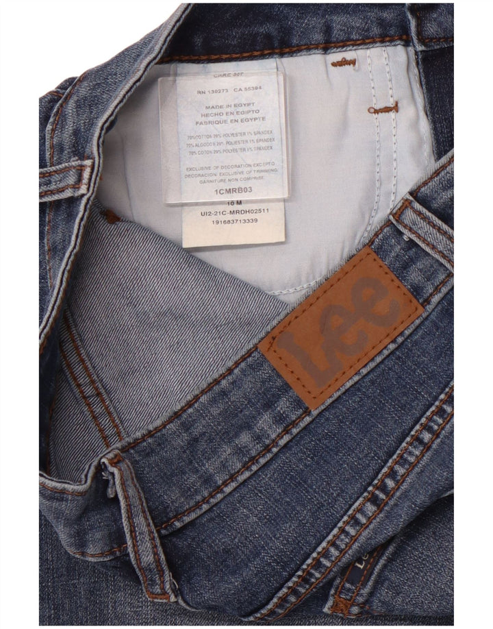 Bermude LEE pentru femei cu talie medie obișnuită, pantaloni scurți din denim US 10 Large W28 Blue