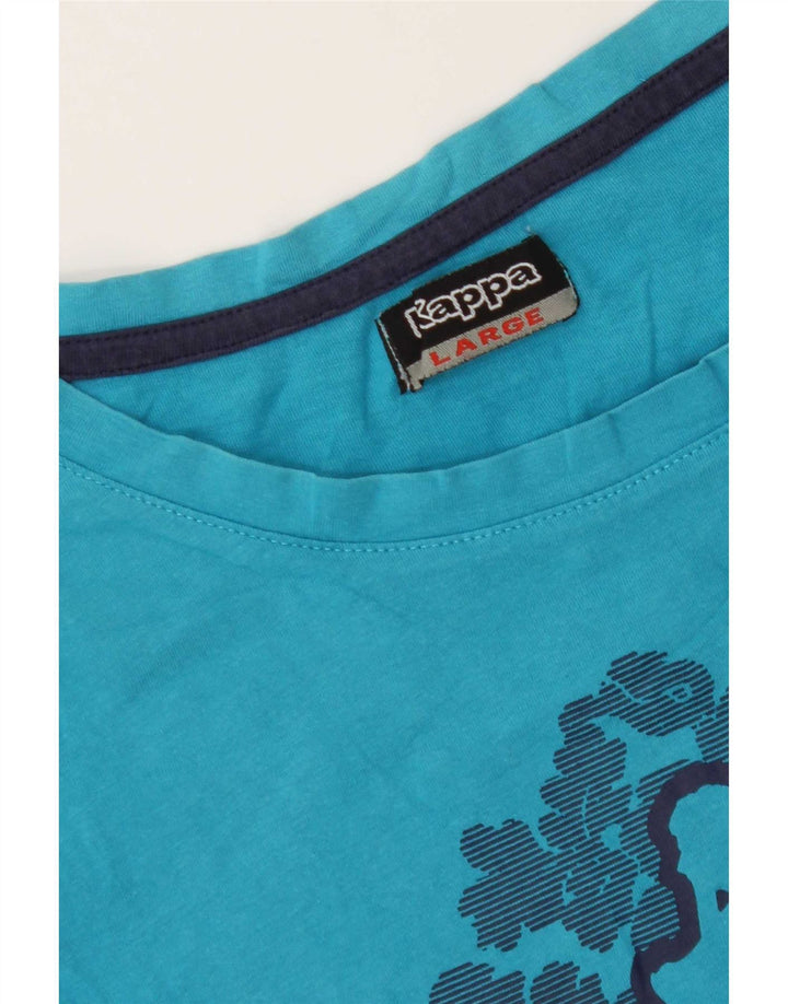 Tricou grafic Kappa pentru femei Top UK 14 Large Blue