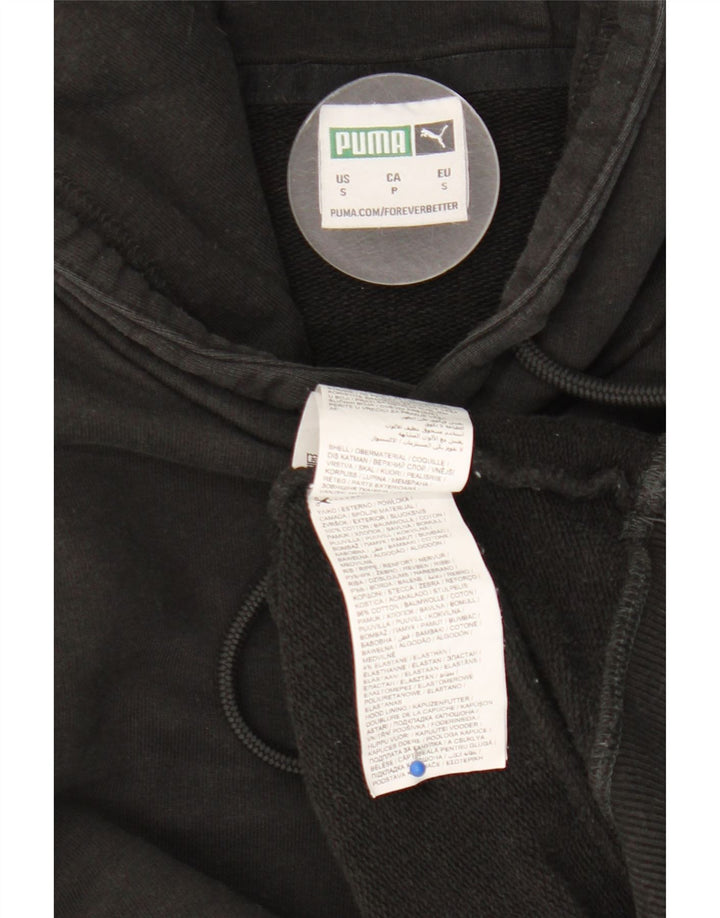 Pulover Puma pentru bărbați, bumbac mic, negru