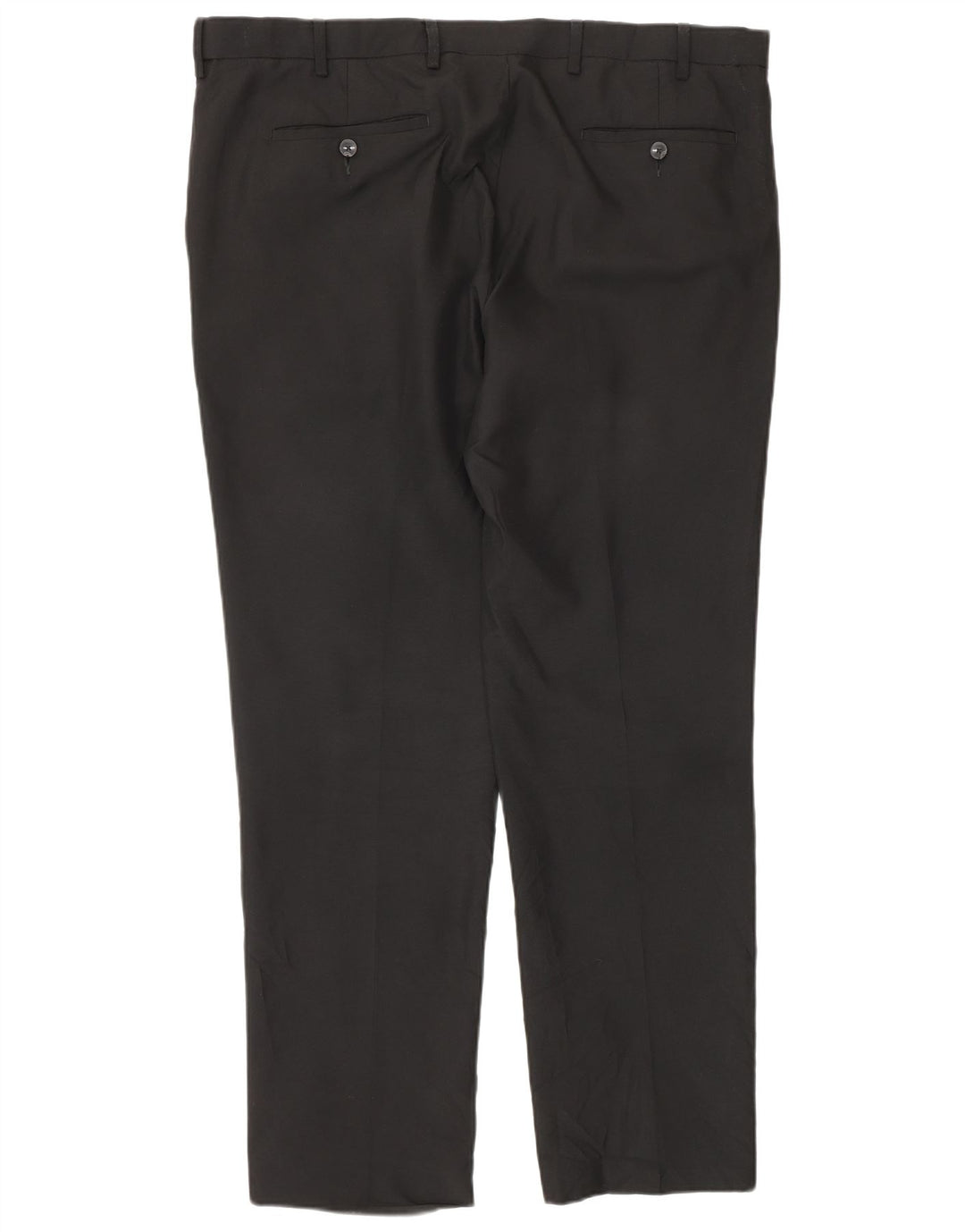 Marks & Spencer Pantaloni de costum pentru bărbați, drepti, cu croiala normală, L40 L30, negri