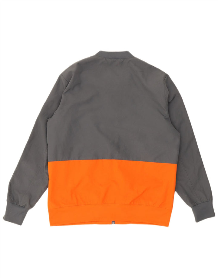 Jachetă Bomber pentru bărbați Adidas UK 40, mare, gri, poliester color bloc