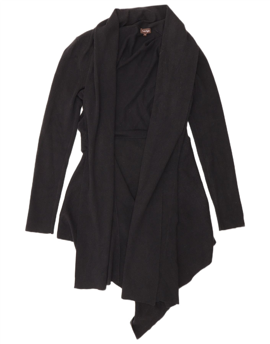 Pulover cardigan deschis pentru femei Phase Eight UK 14 bumbac mediu negru