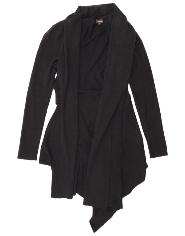 Pulover cardigan deschis pentru femei Phase Eight UK 14 bumbac mediu negru