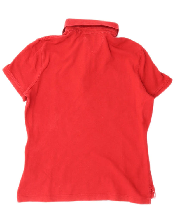 Tricou polo Tommy Hilfiger pentru femei UK 14 Medium Red Bumbac