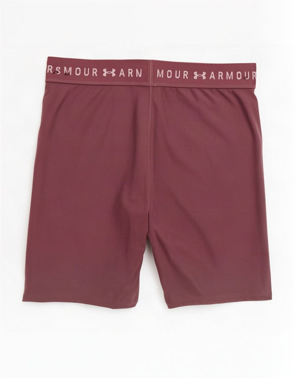 Pantaloni scurți sport grafic Under Armour pentru femei UK 20 2XL Burgundy Poliester