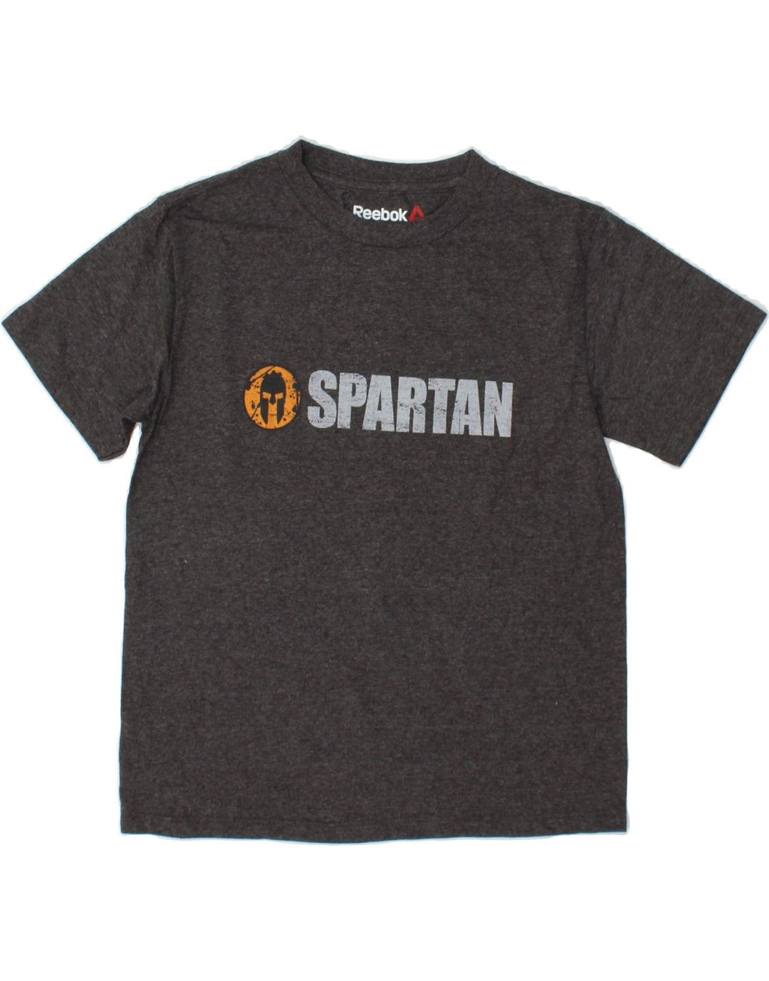 REEBOK Boys Graphic T-Shirt Top 9-10 Years Small Grey Cotton Vintage Reebok and Second-Hand Reebok from Messina Hembry 