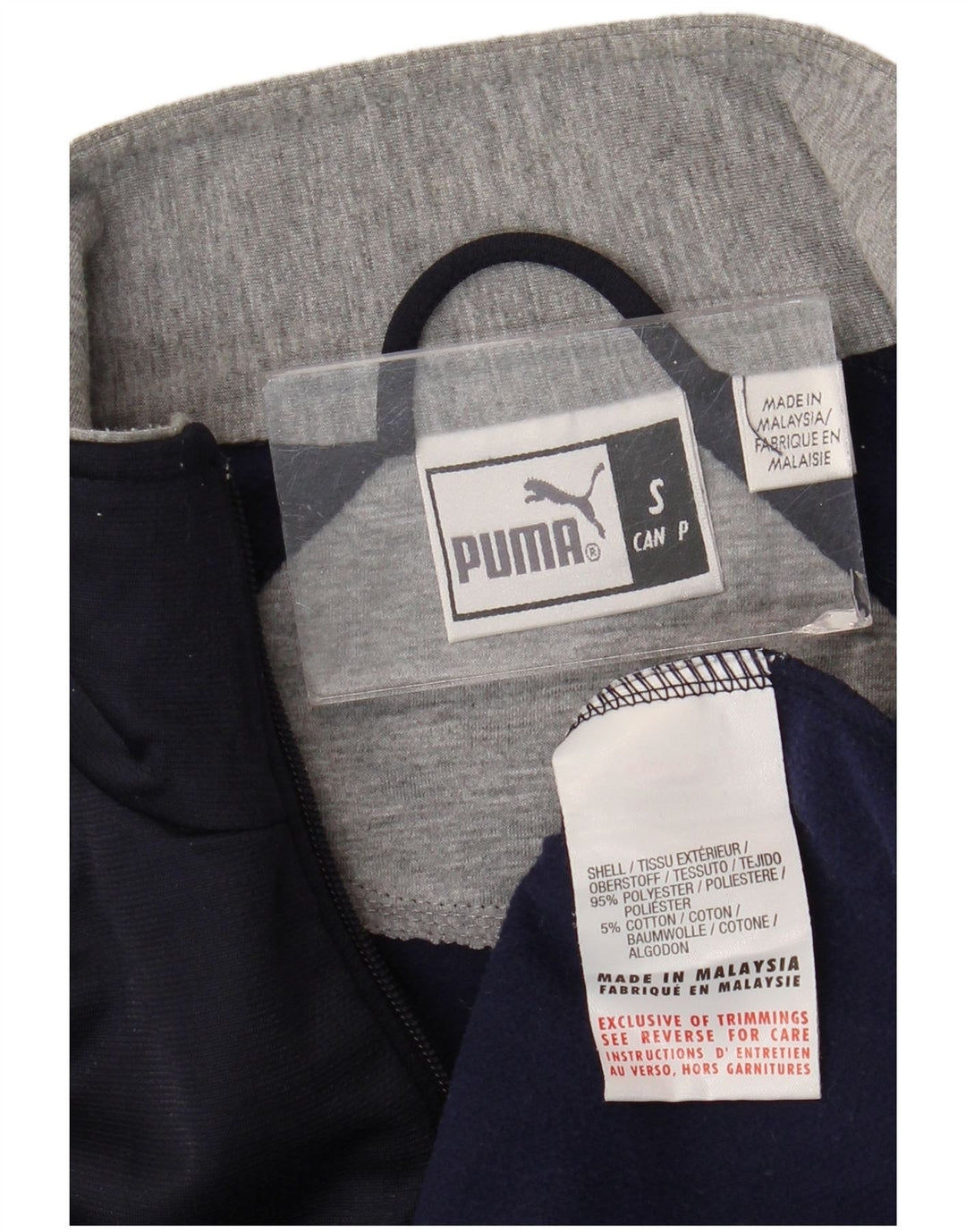 Jachetă de trening Puma pentru bărbați, poliester, albastru mic