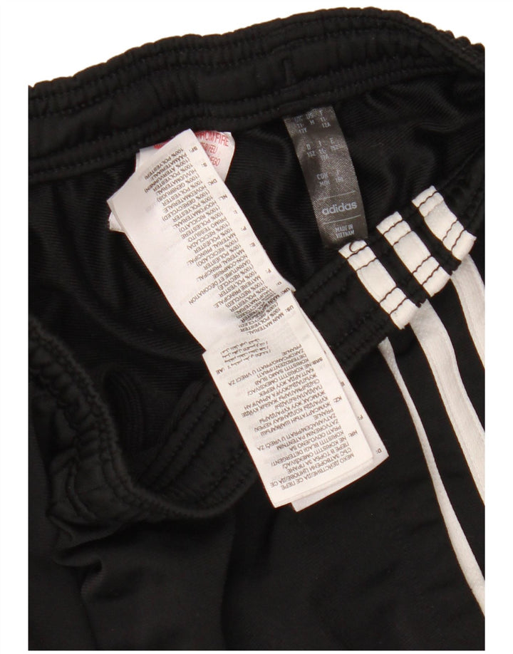 Pantaloni de trening ADIDAS fete 11-12 ani poliester negru