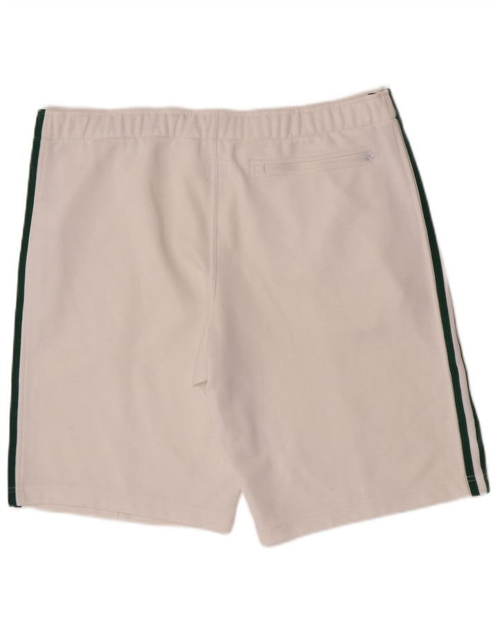 Pantaloni scurți sport pentru bărbați Adidas, mari, alb, din poliester