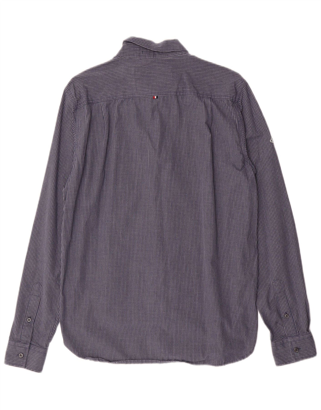 SUPERDRY Mens Shirt Large Navy Blue Check Cotton