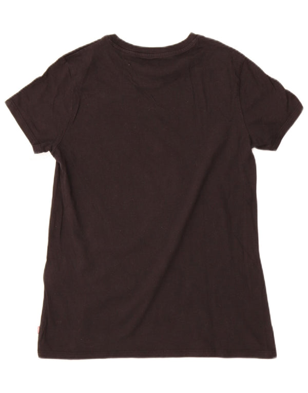 Tricou grafic Levi's pentru femei Top UK 10 Small Black Bumbac