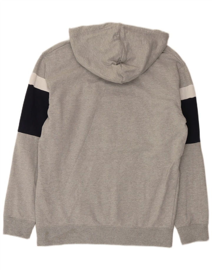 Pulover pentru bărbați Zara, bumbac color bloc, gri mediu