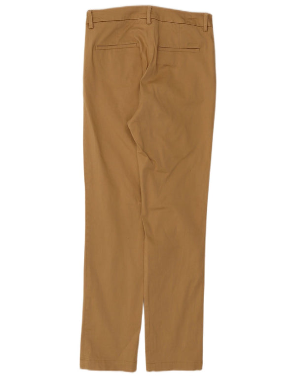 Pantaloni chino drepti pentru femei Gant UK 8 Small W28 L27 Bej Bumbac