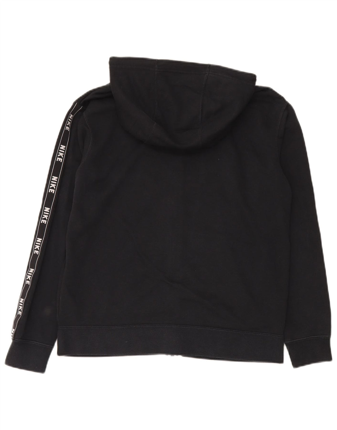 Pulover Nike Graphic Zip pentru bărbați, bumbac mic, negru
