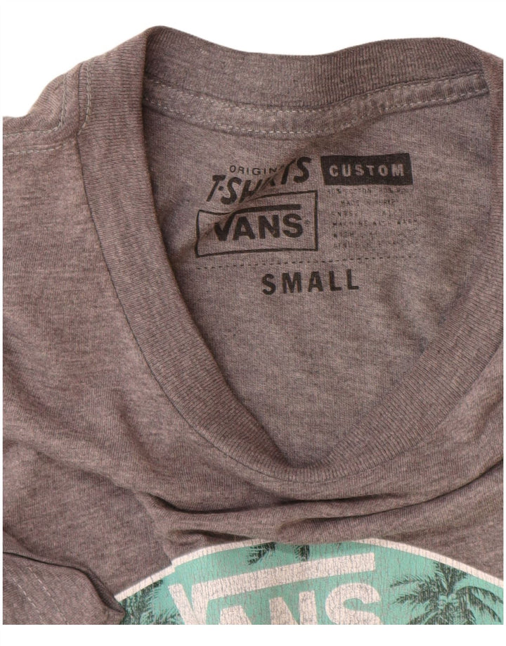 Tricou grafic personalizat Vans pentru bărbați Top mic gri