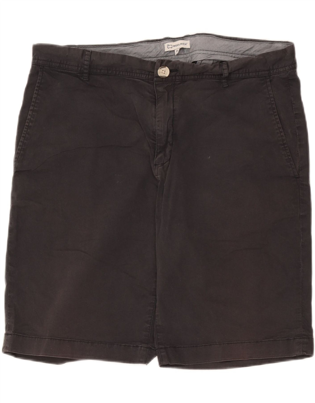 Pantaloni scurți chino pentru bărbați Woolrich W36, bumbac negru mare