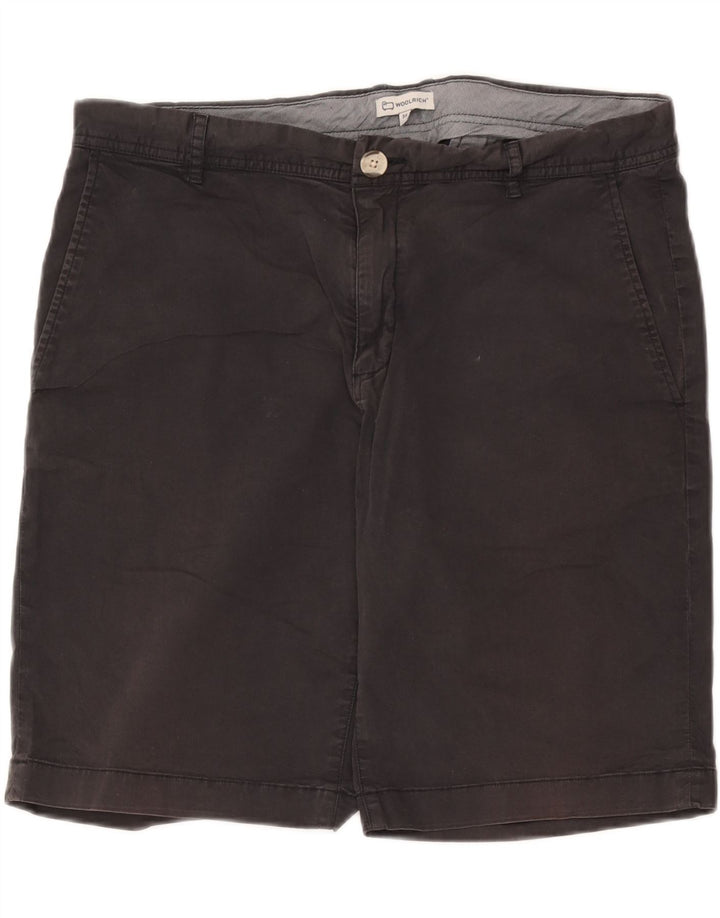 Pantaloni scurți chino pentru bărbați Woolrich W36, bumbac negru mare