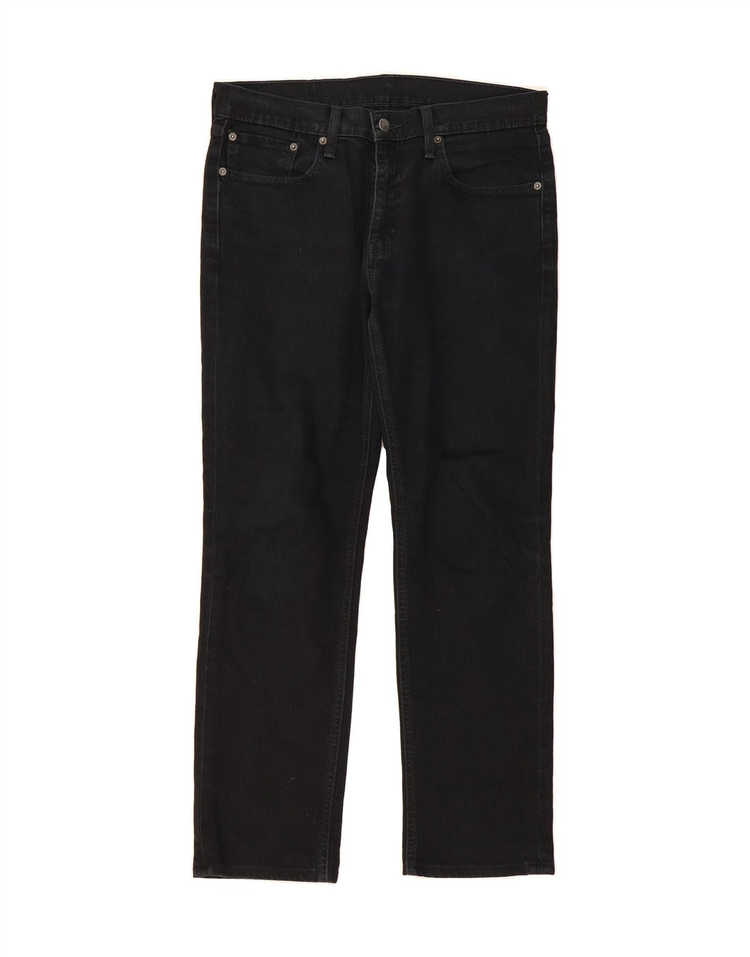 LEVI'S Mens Straight Jeans W31 L32 Navy Blue Cotton Vintage Levi's and Second-Hand Levi's from Messina Hembry 