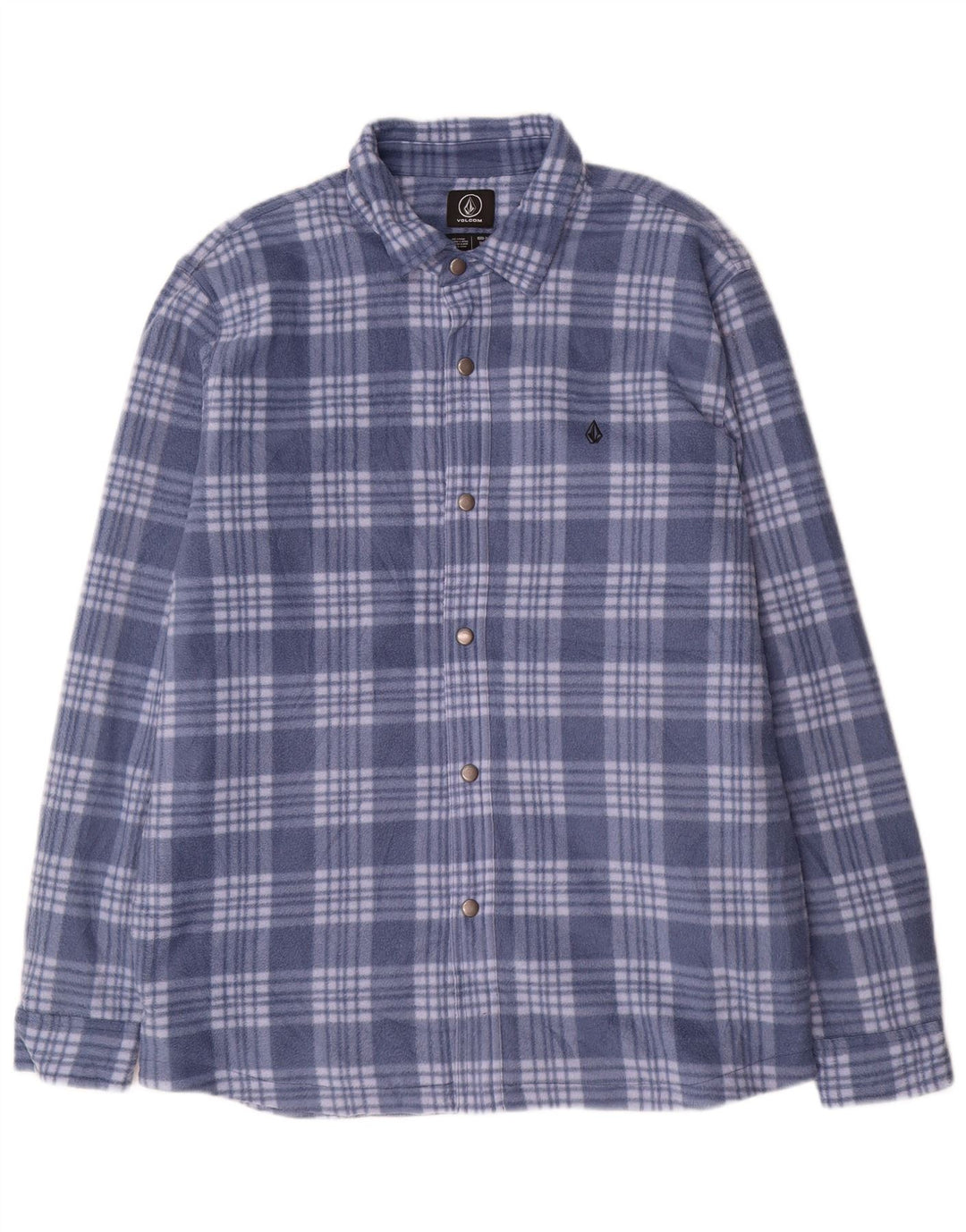 Cămașă pentru bărbați Volcom Lumberjack Fleece XL Blue Check Poliester