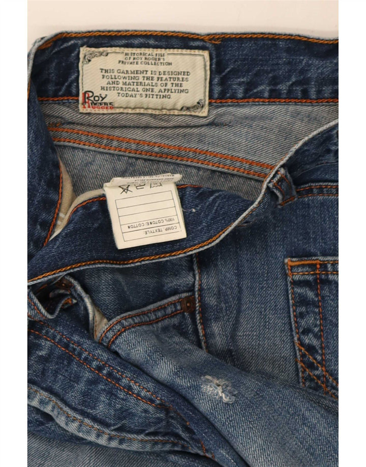 Blugi subțiri Roy Rogers pentru bărbați IT 47 Medium L33 L33 Bumbac albastru